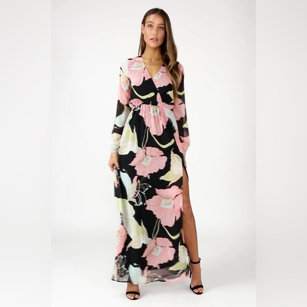Lulu's water lily maxi dress